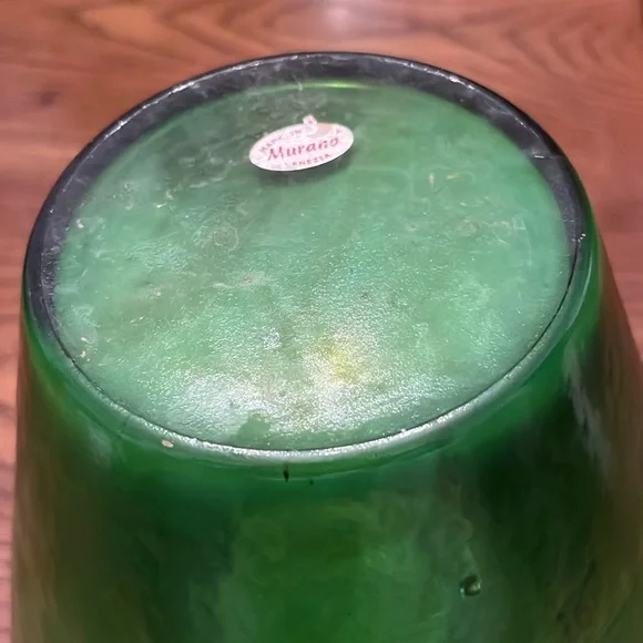 Murano ribbon glass vase‎